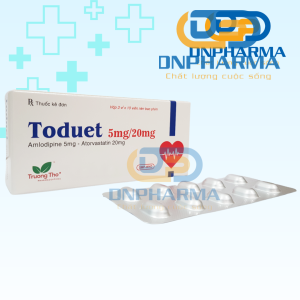 Toduet 5mg/20mg là thuốc trị tăng huyết áp, rối loạn lipid máu. 