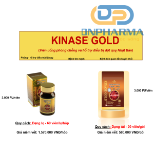 KINASE GOLD Viên uống phòng chống và hỗ trợ điều trị đột quỵ 