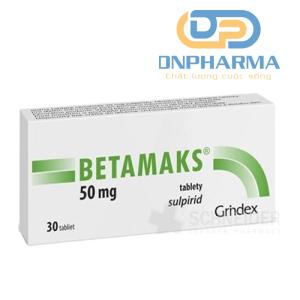 BETAMAKS 50 mg có chứa thuốc sulpiride. thuộc về một nhóm thuốc được gọi là 'thuốc chống loạn thần không điển hình'