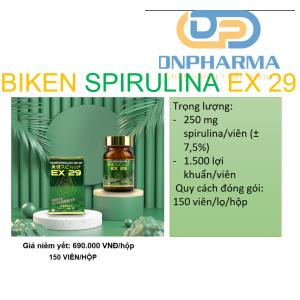 Spirulina EX 29 Viên uống tăng sức đề kháng và phục hồi thể lực