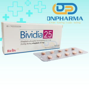 Bividia 25mg Thuốc cải thiện kiểm soát đường huyết ở bệnh nhân người lớn bị đái tháo đường tuýp 2