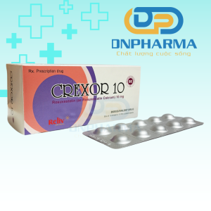 Crexor 10 BRV điều trị tăng cholesterol máu 