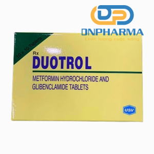 Duotrol chứa 500mg Metformin và 5g Glibenclamide