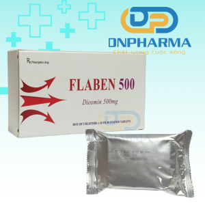 Flaben 500 điều trị giãn tĩnh mạch chi dưới, trĩ
