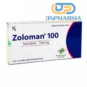 Zoloman 100 chống trầm cảm, giảm căng thẳng thần kinh, tăng cường tuần hoàn máu não